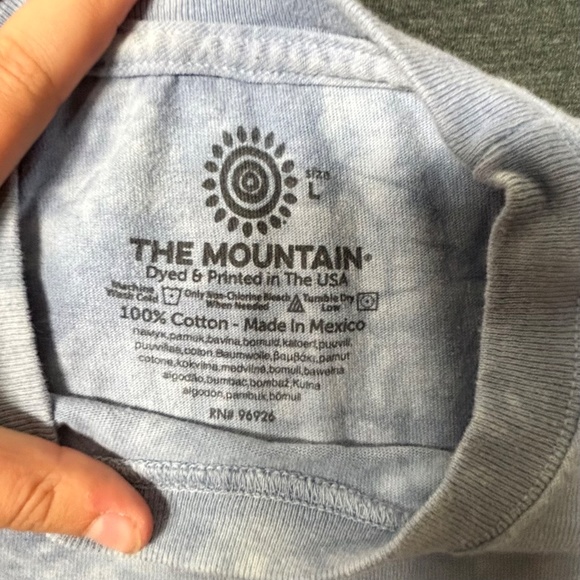The Mountain Anne Stokes Winter Gaurdian T-Shirt Blue Tie Dye Size Large - Picture 4 of 7